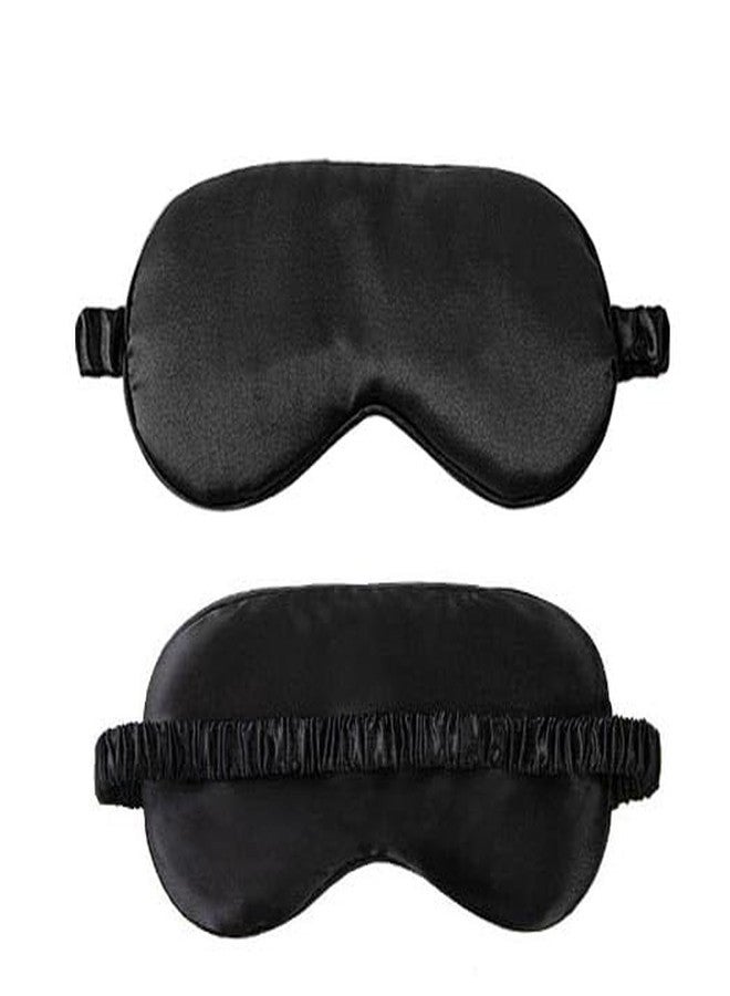 LMGERBUD Black Eye Mask for Sleeping,Soft and Comfortable Fabric, Eye Shade Cover for Night,Travel Nap - Image 1